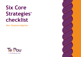 Six Core Strategies for reducing seclusion and restraint checklist