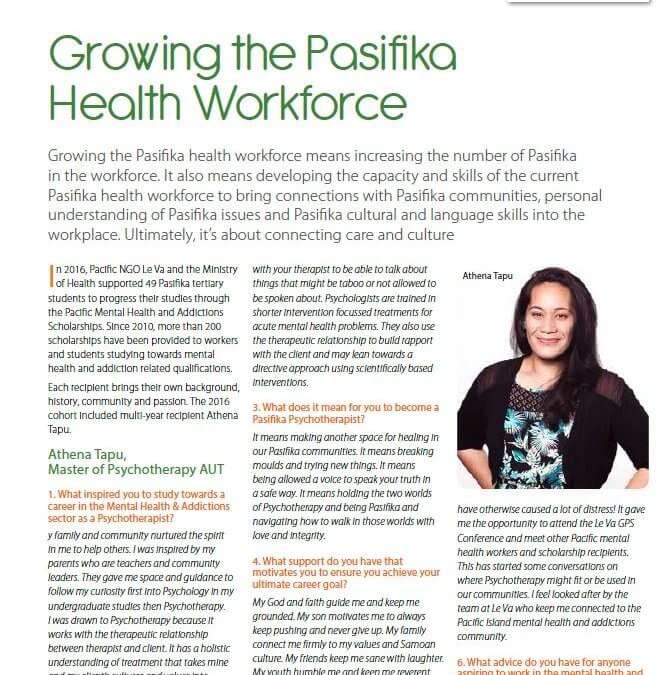 Growing the Pasifika Health Workforce