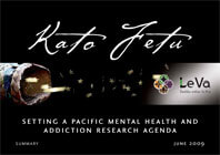 Kato Fetu – Setting a Pacific Mental Health and Addiction Research Agenda