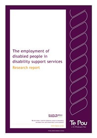 The employment of disabled people in disability support services – including case studies and forum report