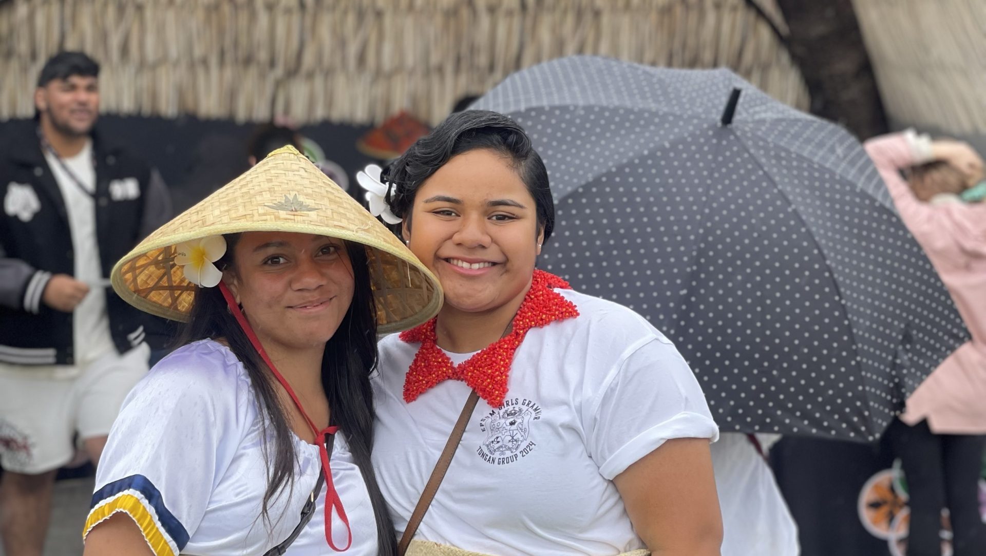 Two girls at Polyfest 2024