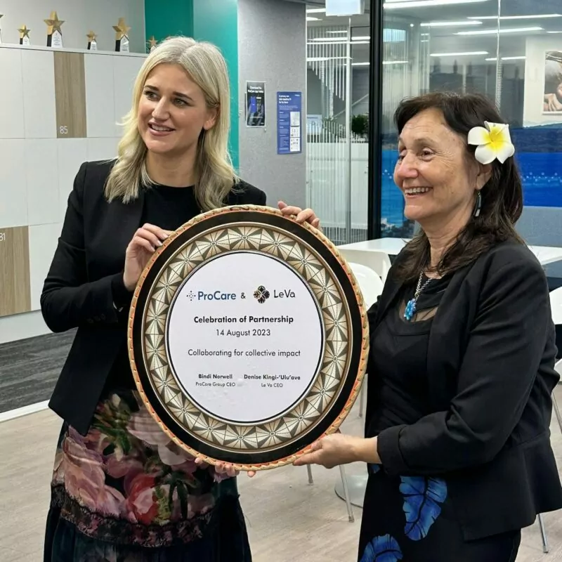 ProCare and Le Va CEs celebrate the partnership