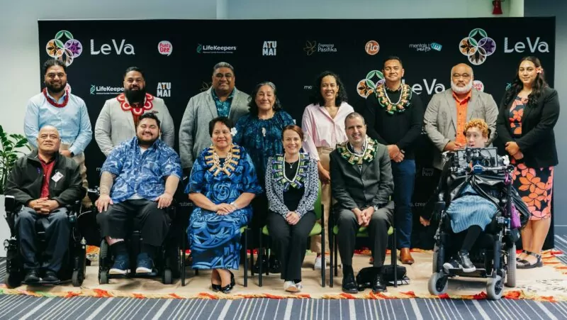 Faiva Ora leadership group with Le Va staff and Whaikaha executives